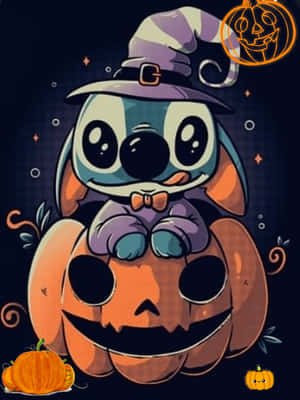 Halloween With Stitch And Lilo Wallpaper