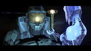Halo 3 Facing Blue Wallpaper