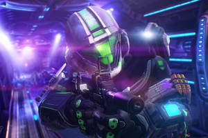 Halo 3 Green Silver Wallpaper