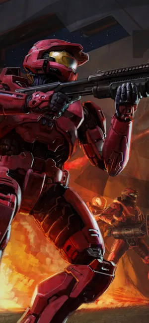Halo 3 In Red Wallpaper