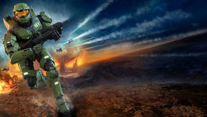 Halo 3 Person Running Wallpaper