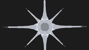 Halo Ark Battle Scene: Master Chief And Blue Team In Action Wallpaper