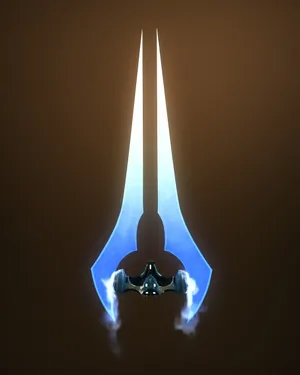 Halo Energy Sword Glowing In The Dark Wallpaper