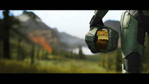 Halo Infinite Helmet Of Noble Defender Wallpaper