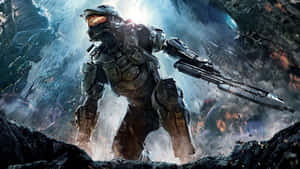 Halo Master Chief Fighting Stance Wallpaper