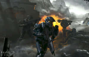 Halo Red Team 1703 X 1080 Wallpaper Wallpaper