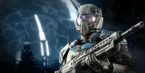 Halo Red Team In Action Wallpaper