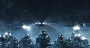 Halo Red Team In Action Wallpaper