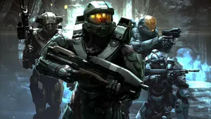 Halo Red Team In Action Wallpaper