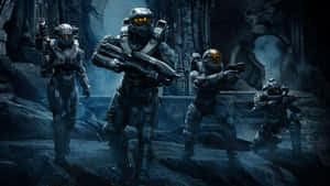 Halo Red Team In Action Wallpaper