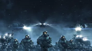 Halo Spartans Ready For Battle Wallpaper