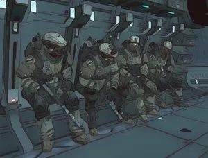 Halo Unsc Forces In Battle Wallpaper