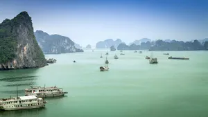 Halong Bay A Cruising Destination Wallpaper
