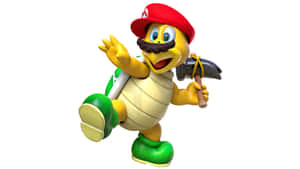 Hammer Bro In Action - Attack Pose In The Mario Universe Wallpaper