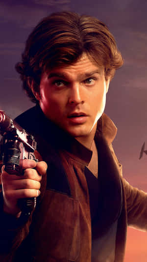 Han Solo And Chewbacca In Action Wallpaper