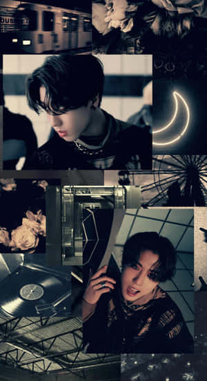 Han Stray Kids Dark Aesthetic Wallpaper