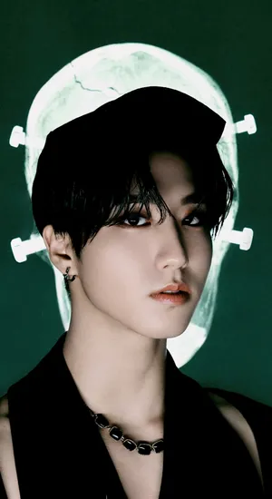 Han Stray Kids Dark Concept Wallpaper