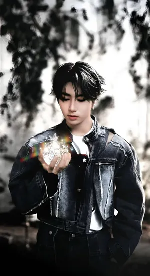 Han Stray Kids Holding Crystal Wallpaper