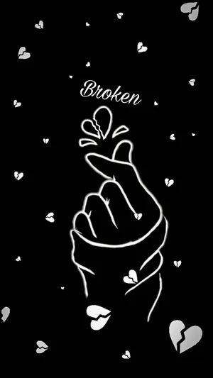Hand Broken Heart Pfp Wallpaper