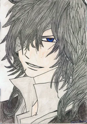 Hand Drawn Anime Character Sketch Wallpaper