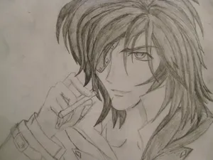 Hand Drawn Anime Character Sketch Wallpaper