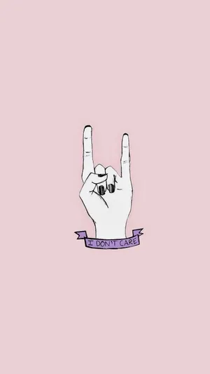 Hand Signal I Don't Care Wallpaper