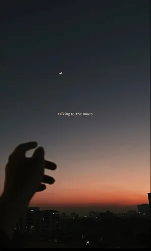 Hand Silhouette Dark Sky With Quote Wallpaper