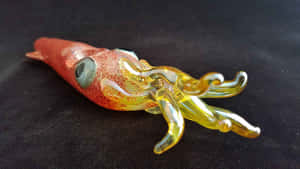 Handcrafted Glass Squid Figurine Wallpaper