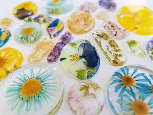 Handmade Resin Jewelry Pieces Wallpaper