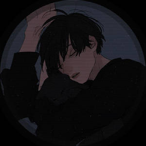 Handsome Anime Boy And Cat Grunge Pfp Wallpaper