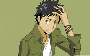 Handsome Anime Cartoon Boy Character Wallpaper