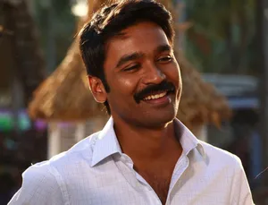 Handsome Dhanush White Shirt Wallpaper