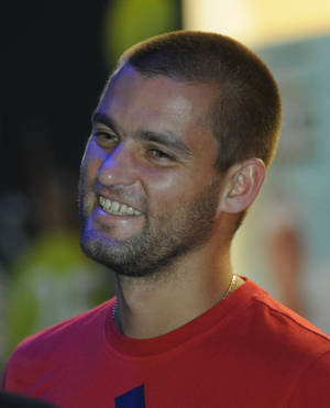 Handsome Smile From Mikhail Youzhny Wallpaper