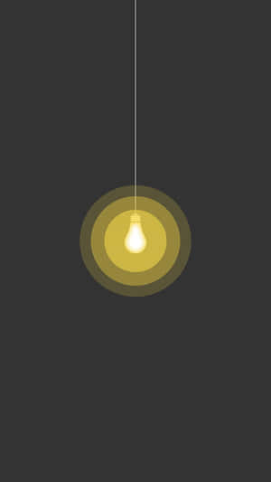 Hanging Lightbulb Minimalist Art Wallpaper