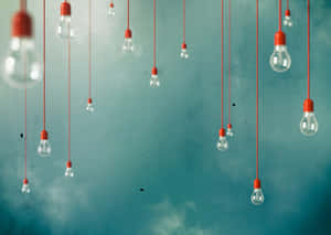 Hanging Lightbulbs Aesthetic Wallpaper