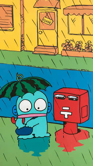 Hangyodon And Red Character Wallpaper