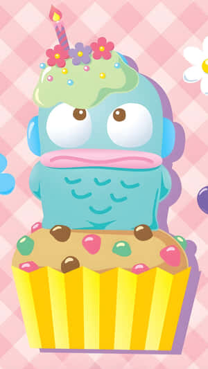 Hangyodon Birthday Cupcake Wallpaper