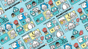 Hangyodon Character Pattern Wallpaper