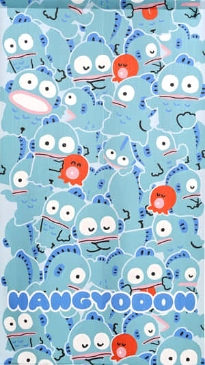 Hangyodon Character Pattern Wallpaper