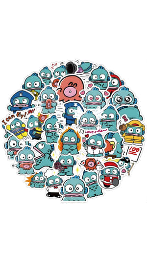 Hangyodon Character Sticker Collection Wallpaper