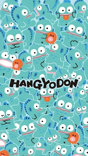 Hangyodon Characters Pattern Wallpaper