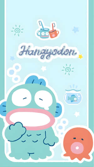 Hangyodon Cute Character Design Wallpaper
