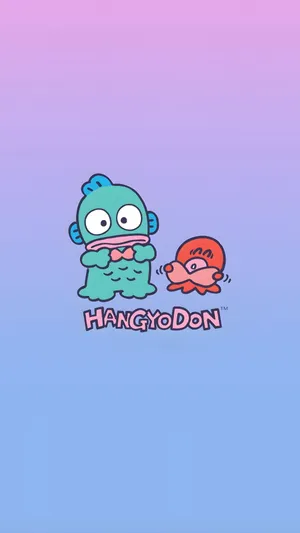 Hangyodon Cute Character Design Wallpaper