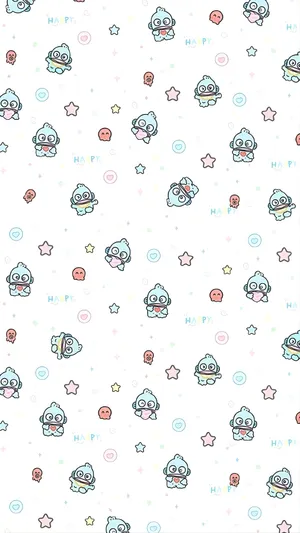 Hangyodon Cute Pattern Wallpaper