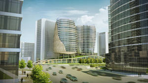 Hangzhou Vessel Towers Design Wallpaper