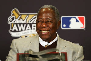 Hank Aaron Award Ceremony Press Wallpaper