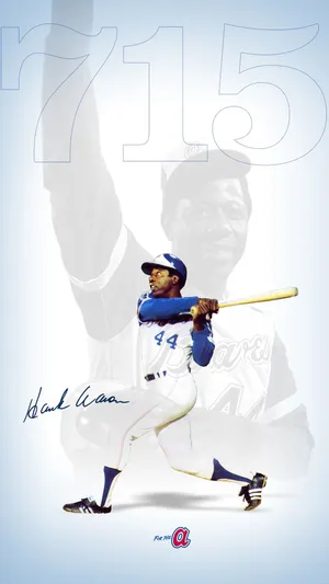 Hank Aaron Celebrating 715 Wallpaper