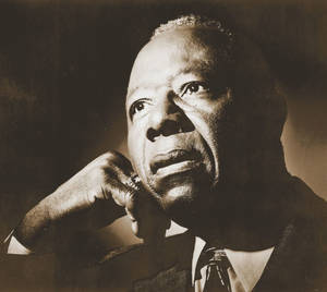 Hank Aaron Sepia-hued Portrait Wallpaper