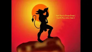 Hanuman Blowing Conch 4k Hd Wallpaper