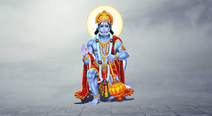 Hanuman Ji Hd In Fog Wallpaper